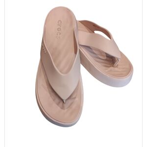 CROCS Women's Pink  Platform Sandals Sz W9